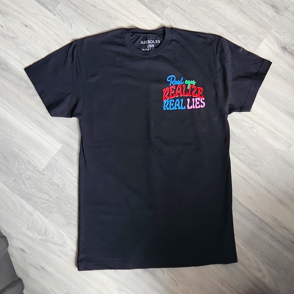 Assholes Live forever real eyes real lies shirt - Picture 3 of 4